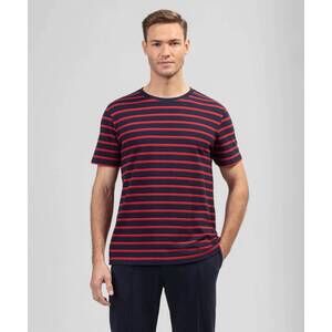 NEW RON DORFF short sleeve piqué t-shirt in amalfi red